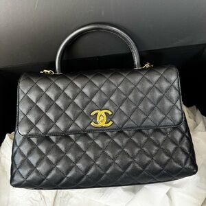 ✨EXCELLENT CONDITION✨ Chanel Caviar Quilted Coco Handle Bag-